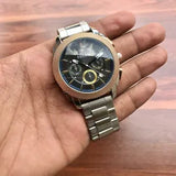 Fossil Machine Blue Dial Two Tone Steel Strap Watch for Men - FS5037 Authentic Buy Shop Now