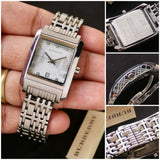 Burberry Heritage Diamond White Dial Silver Stainless Steel Strap Watch for Women - BU1583 Authentic Buy Shop Now