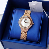 Swarovski Lovely Crystals Mother of Pearl Dial Rose Gold Steel Strap Watch for Women - 5261496 Authentic Buy Shop Now
