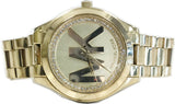 Michael Kors Slim Runway Gold Dial Gold Steel Strap Watch for Women - MK3477 Authentic Buy Shop Now