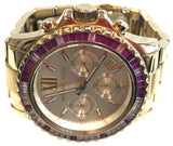 Michael Kors Everest Chronograph Gold Dial Gold Steel Strap Watch for Women - MK5871 Authentic Buy Shop Now