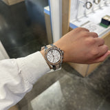 Michael Kors Everest Chronograph Silver Dial Two Tone Steel Strap Watch For Women - MK6975 Authentic Buy Shop Now