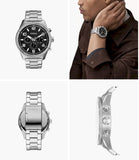 Fossil Brox Multifunction Black Dial Silver Steel Strap Watch for Women - BQ2797 Authentic Buy Shop Now