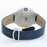 Cartier Ballon Bleu De Cartier Blue Dial Blue Leather Strap Watch for Men - WSBB0027 Authentic Buy Shop Now