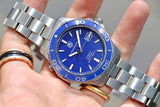 Tag Heuer Aquaracer Calibre 5 Automatic Blue Dial Silver Steel Strap Watch for Men - WAK2111.BA0830 Authentic Buy Shop Now