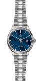 Tudor Style Automatic Diamonds Blue Dial Silver Steel Strap Watch for Men - M12710-0017 Authentic Buy Shop Now
