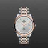 Tudor 1926 Automatic Diamonds Silver Dial Two Tone Steel Strap Watch for Men - M91651-0002 Authentic Buy Shop Now