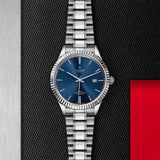 Tudor Style Automatic Blue Dial Silver Steel Strap Watch for Men - M12710-0013 Authentic Buy Shop Now