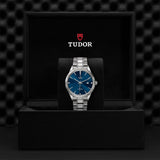 Tudor Style Automatic Diamonds Blue Dial Silver Steel Strap Watch for Men - M12710-0017 Authentic Buy Shop Now