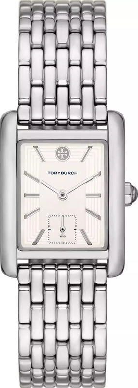 Tory Burch Eleanor White Dial Silver Steel Strap Watch for Women - TBW1069 Authentic Buy Shop Now