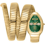 Just Cavalli Cosenza Green Dial Gold Steel Strap Watch for Women - JC1L232M0035 Authentic Buy Shop Now