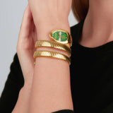 Just Cavalli Cosenza Green Dial Gold Steel Strap Watch for Women - JC1L232M0035 Authentic Buy Shop Now