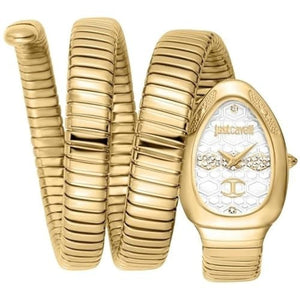 Just Cavalli Cosenza Silver Dial Gold Steel Strap Watch for Women - JC1L232M0025 Authentic Buy Shop Now