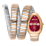 Just Cavalli Cosenza Red Dial Two Tone Steel Strap Watch for Women - JC1L232M0065 Authentic Buy Shop Now