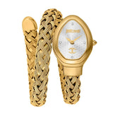 Just Cavalli Novara Silver Dial Gold Steel Strap Watch for Women - JC1L264M0025 Authentic Buy Shop Now