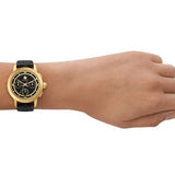 Tory Burch The Tory Chronograph Black Dial Black Leather Strap Watch for Women - TBW1055 Authentic Buy Shop Now