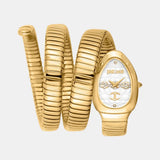 Just Cavalli Cosenza Silver Dial Gold Steel Strap Watch for Women - JC1L232M0025 Authentic Buy Shop Now