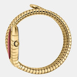 Just Cavalli Classico Lungo Red Dial Gold Steel Strap Watch for Women - JC1L248M0035 Authentic Buy Shop Now