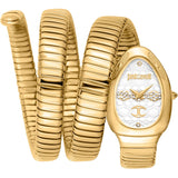 Just Cavalli Cosenza Silver Dial Gold Steel Strap Watch for Women - JC1L232M0025 Authentic Buy Shop Now