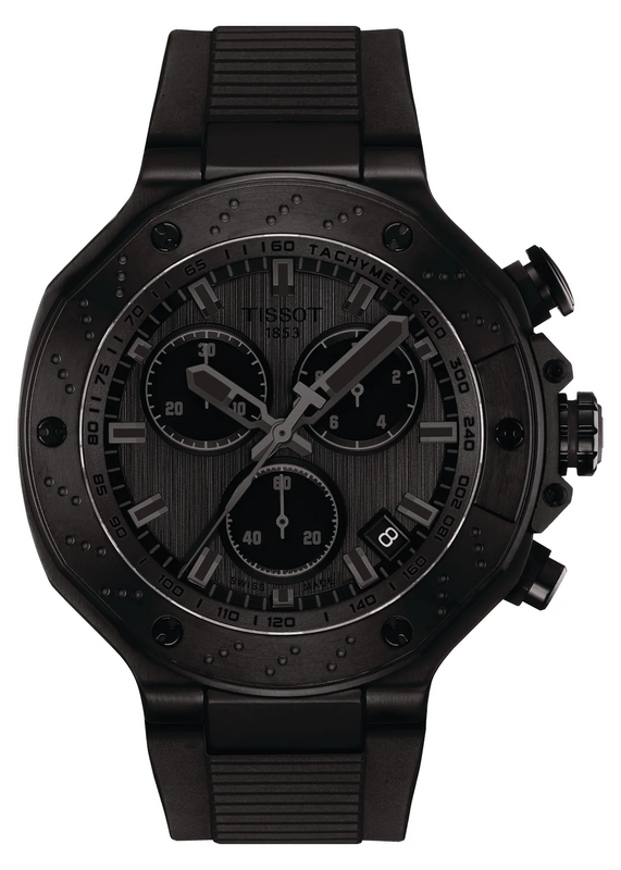 Tissot T-Race Chronograph Black Dial Black Rubber Strap Watch for Men - T141.417.37.061.00 Authentic Buy Shop Now