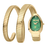 Just Cavalli Glam Evo 4 Green Dial Gold Steel Strap Watch for Women - JC1L209M0045 Authentic Buy Shop Now