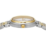 Tory Burch Oval White Dial Two Tone Steel Strap Watch for Women - TBW6033 Authentic Buy Shop Now