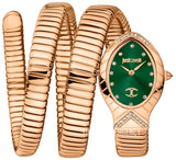 Just Cavalli Classico Lungo Green Dial Rose Gold Steel Strap Watch for Women - JC1L248M0045 Authentic Buy Shop Now