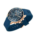 Hugo Boss Runner Chronograph Blue Dial Blue Silicone Strap Watch for Men - 1514169 Authentic Buy Shop Now
