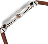 Emporio Armani Gianni Silver Dial Brown Leather Strap Watch for Men - AR1675 Authentic Buy Shop Now