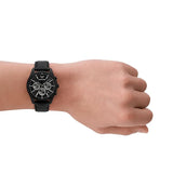 Emporio Armani Antonio Chronograph Black Dial Black Leather Strap Watch for Men - AR11583 Authentic Buy Shop Now