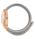 Just Cavalli Serpente Metallica Rose Gold Dial Two Tone Steel Strap Watch for Women - JC1L208M0075 Authentic Buy Shop Now