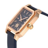 Tory Burch Robinson Quartz Blue Dial Blue Leather Strap Watch for Women - TBW1511 Authentic Buy Shop Now