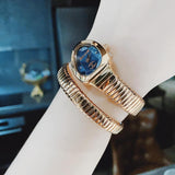 Just Cavalli Glam Evo 4 Blue Dial Rose Gold Steel Strap Watch for Women - JC1L229M0055 Authentic Buy Shop Now