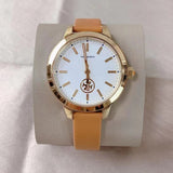 Tory Burch Collins Quartz White Dial Brown Leather Strap Watch for Women - TBW1202 Authentic Buy Shop Now