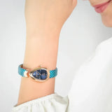 Just Cavalli Diversa Snake Blue Dial Blue Leather Strap Watch for Women - JC1L321L0055 Authentic Buy Shop Now