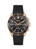 Hugo Boss Runner Chronograph Black Dial Black Silicone Strap Watch for Men - 1514168 Authentic Buy Shop Now