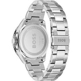 Hugo Boss Runner 3H Orange Dial Silver Steel Strap Watch for Men - 1514206 Authentic Buy Shop Now