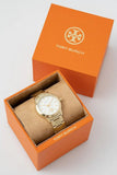 Tory Burch Collins White Dial Gold Steel Strap Watch for Women - TBW1300 Authentic Buy Shop Now