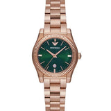 Emporio Armani Federica Analog Green Dial Rose Gold Steel Strap Watch for Women - AR11639 Authentic Buy Shop Now