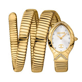Just Cavalli Classico Lungo White Dial Gold Steel Strap Watch for Women - JC1L248M0025 Authentic Buy Shop Now