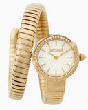 Just Cavalli Enchanting White Dial Gold Steel Strap Watch for Women - JC1L301M0025 Authentic Buy Shop Now