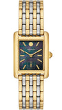 Tory Burch Eleanor Mother of Pearl Black Dial Two Tone Steel Strap Watch for Women - TBW1084 Authentic Buy Shop Now
