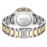 Hugo Boss Runner Chronograph Grey Dial Two Tone Steel Strap Watch for Men - 1514144 Authentic Buy Shop Now