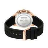 Hugo Boss Runner Chronograph Black Dial Black Silicone Strap Watch for Men - 1514168 Authentic Buy Shop Now