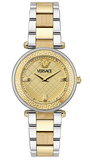 Versace Reve Analog Gold Dial Two Tone Steel Strap Watch for Women - VE8B00324 Authentic Buy Shop Now