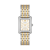 Tory Burch Eleanor White Dial Two Tone Steel Strap Watch for Women - TBW1070 Authentic Buy Shop Now