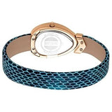 Just Cavalli Diversa Snake Blue Dial Blue Leather Strap Watch for Women - JC1L321L0055 Authentic Buy Shop Now