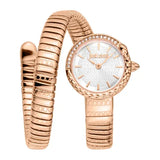 Just Cavalli Enchanting White Dial Rose Gold Steel Strap Watch for Women - JC1L301M0045 Authentic Buy Shop Now