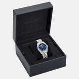 Versace V-Code Analog Blue Dial Silver Steel Strap Watch for Women - VE8I00324 Authentic Buy Shop Now