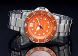 Citizen Mechanical Automatic Orange Dial Silver Steel Strap Watch for Men - NJ0128-80X Authentic Buy Shop Now